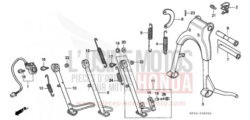 BEQUILLE CM125CN de 1992